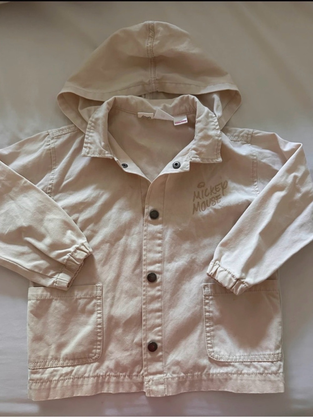 Zara Beige Kids Hooded Jacket